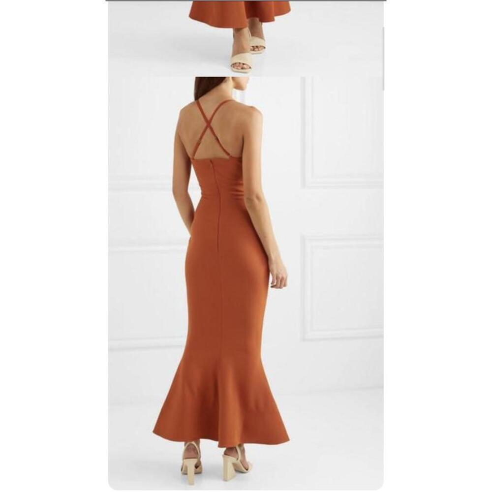Solace London Burnt Orange Maxi Tulip Dress - Picture 9 of 9